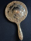 Vintage Gold Tone Vanity Set Of 3   Mirror  Comb  Brush 