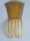 Hair Comb Antique Made In France Marked On Tooth  3164htm  Faux Tortoiseshell