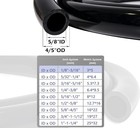 Black Pvc Vinyl Tubing 5 8  Id X 7 8  Od Water Fish Tank Aquarium Air Line Li   