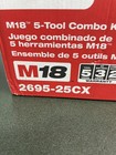 Milwaukee 2695-25cx M18 18v Cordless 5 Tool Combo Kit Brand New  j01029759 