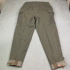 Military Vintage Original Ww2 1940s Dated Swedish Army M39 Wool Cargo Trousers