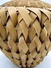 Large 18  Basket Hand Woven Vase Mid Century Modern Boho Mcm
