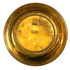 Vintage Brass Schubert Wall Plate High Polish Made In England