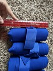 Full Size Blue Standing Bandage Horse Wraps