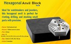 Hexagonal Staking Anvil 15 Holes   5 Serrations Watch Riveting Watchmakers Tool