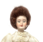 Dollhouse Miniature Hand Painted Porcelain Lady Doll  some Wear 