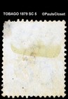 Tobago 1879 Sc 5 Queen Victoria Slate 5sh Mint No Gum Fine