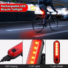 Rechargeable Led Bike Tail Light Waterproof Rear Bicycle Lights For Night Riding
