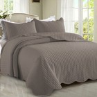 Extra Soft Quilt Bedspread With Pillow Shams Reversible Comforter Coverlet Throw