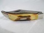 Vintage Case Xx 1977 Blue Scroll Fat Stag Folding Clasp Bulldog Knife 5172 Ssp