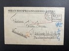 1920 Wwi Japan Pow Cover Camp Ninoshima Ujina To Hamburg Germany Late Usage