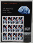 5 Sheets Of 25th Anniversary Of The First Moon Landing 29   Us Postage Stamp 2841