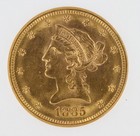 1885-s Liberty Gold Eagle Ngc M62  10 San Francisco Minted Old Ngc Holder