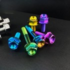 Titanium Bolt M6 Flange Hex Screw 10 15 20 25 30 35 40 45 50 55 60 70 80 90 100