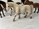 Schleich Animal Lot 7 Pcs Horses Clydesdale Brown White Figures 2000 2001