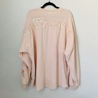 Walt Disney World Spirit Jersey Xxl Pastel Pink Terry Floral Embroidered Boho