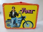 Vintage 1976 Thermos Brand Happy Days The Fonz Lunchbox With Metal Thermos  