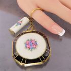 Antique Guilloche Enamel Dance Compact   Lipstick W ring   Case Art Deco 1920 s