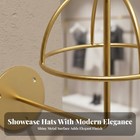 Wall Mounted Hat Holder Rustproof Wall Mount Hat Holder Space-saving For Closet