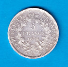 1875a France 5 Francs  km-820 1    7234 Asw Silver   paris Mint 