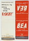 2 Bea- British European Airways 1950 s Silver Wing First Class  No  1 In Europe
