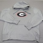 Nike Georgia Bulldogs Hoodie Sweatshirt Mens Medium Gray Ncaa Therma Pullover