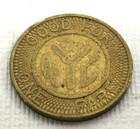 Vintage New York City Transit Authority Token Coin Good For One Fare Nyc