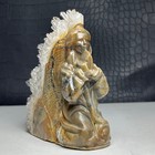 516g Natural Crystal Cluster Quartz Specimen Stone hand-carved Angell  Statue iu
