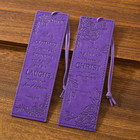 2 Pcs Christian Leather Bookmarks For Women  Purple Christian Gifts For Women   