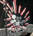 Coach X Disney X Keith Haring Mickey Ufo Full Zip Embroidered Hoodie Black L
