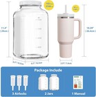 2 Pack Large Fermentation Jars  1 5 Gallon Glass Jars With 100  Airtight Lid   3