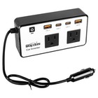 300w Car Power Inverter  Dc 12v To 110v Ac Car Outlet Adapter Plug  24w Fast 