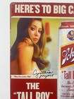 Schlitz Malt Liquor Sign - Cynthia Myers Playboy Playmate - Beer 1970   s Tall Boy