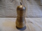 Gold   lacquered Gourd   form Lacquer Container  red Interior  Tea Caddy
