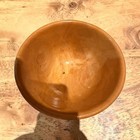 Artisan Hand Turned Ash Wood Bowl   6 5 In  Handmade   Signed