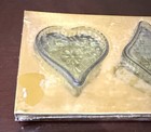 Vtg Indiana  Glass Green Card Suit Set Of 4 Ashtrays new   See Pics For Box Cond