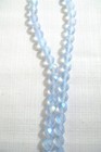 50 Czech Fire-polish Ice Blue Faceted Glass Beads Ab Finish 8mm