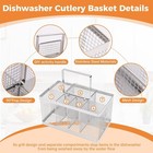 Oem Dishwasher Silverware Cutlery Basket For Utensils Compatible With Most Brand