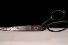 Vintage Wiss Inlaid Sewing Scissors Shears No  20 Heavyduty Usa 9  bent Handles