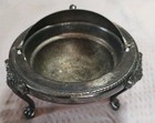 1883 Fb Rogers Silver Co Plate Silver Dome Caviar Butter Dish W  Damage Ashtray