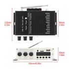 Stereo Power Amplifier With Bluetooth -dual Channel Audio Receiver Usb aux Input
