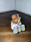 Happy Mini Beer Waitress German Smoker Incense Figure By Seiffener Volkskunst 