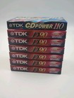 Six Tdk D90 High Output Blank Audio Cassette Tape Ieci type I- New Sealed 1 Tdk