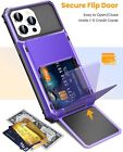 Credit Card Holder Wallet Case For Iphone 16 Pro Max 15 14 13 12 11 X Shockproof