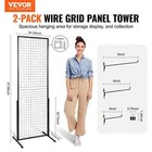  Grid Wall Panels  Floorstanding Display Racks With Clips   Hooks 