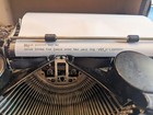 Antique 1930s Glossy Black Royal Model P Typewriter With Distressed Case Working