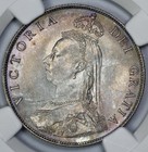 1888 Great Britain Silver 2 Shilling Ngc Ms 64 Pastel Watercolor Toning