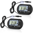 2 Pack Digital Aquarium Thermometer  Fish Tank Thermometer  Water Thermometer   