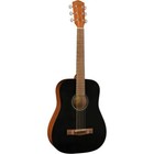 Fender Fa-15 3 4 Scale Steel String Acoustic Guitar  Black  W  Gig Bag