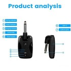 Wireless Guitar System 2 4g Audio Transmitter Receiver For Electric Guitar Bass